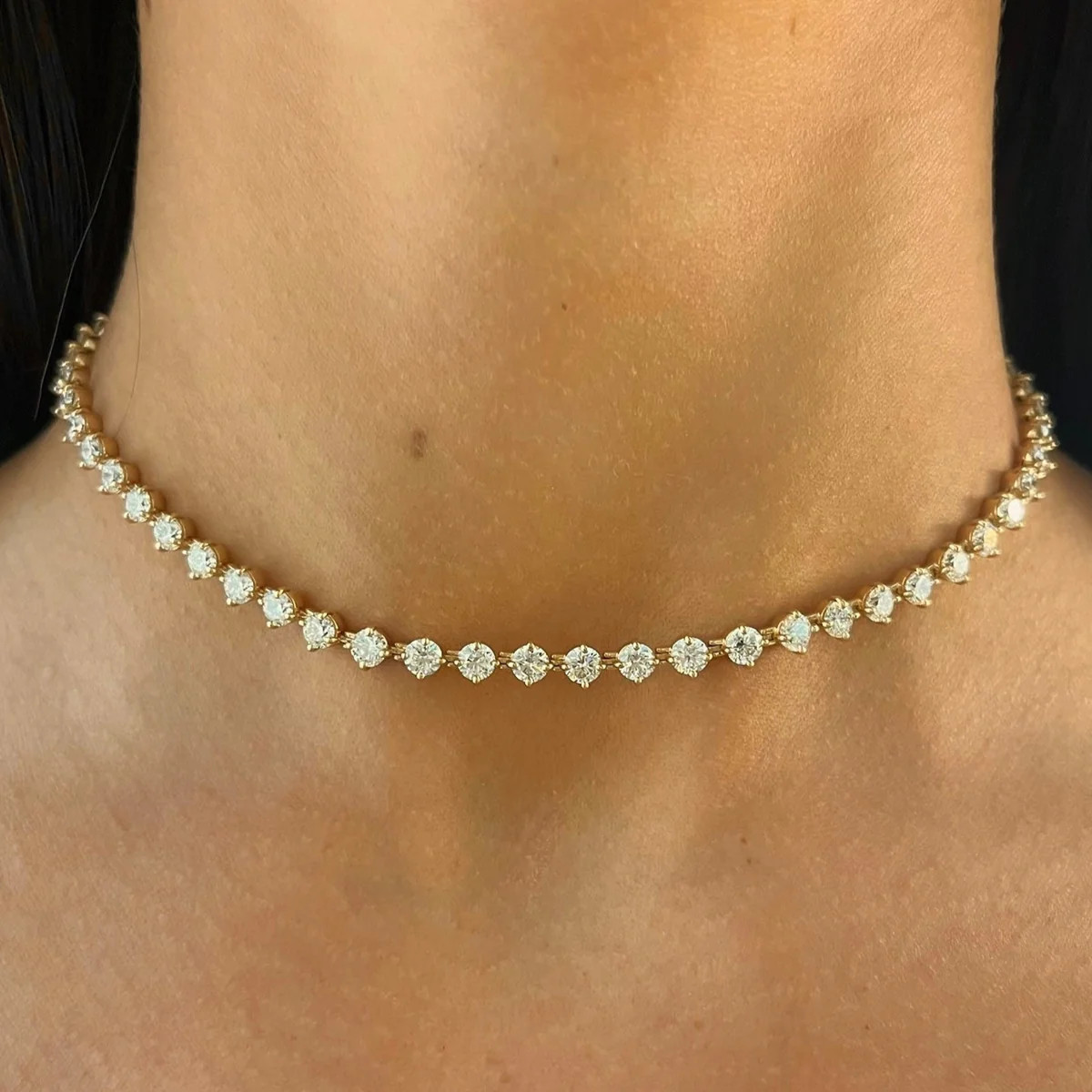 The Charlie Cloud® Multi-Way Floating Diamond Choker & Tennis Bracelet 12.24 ctw | RW Fine Jewelry