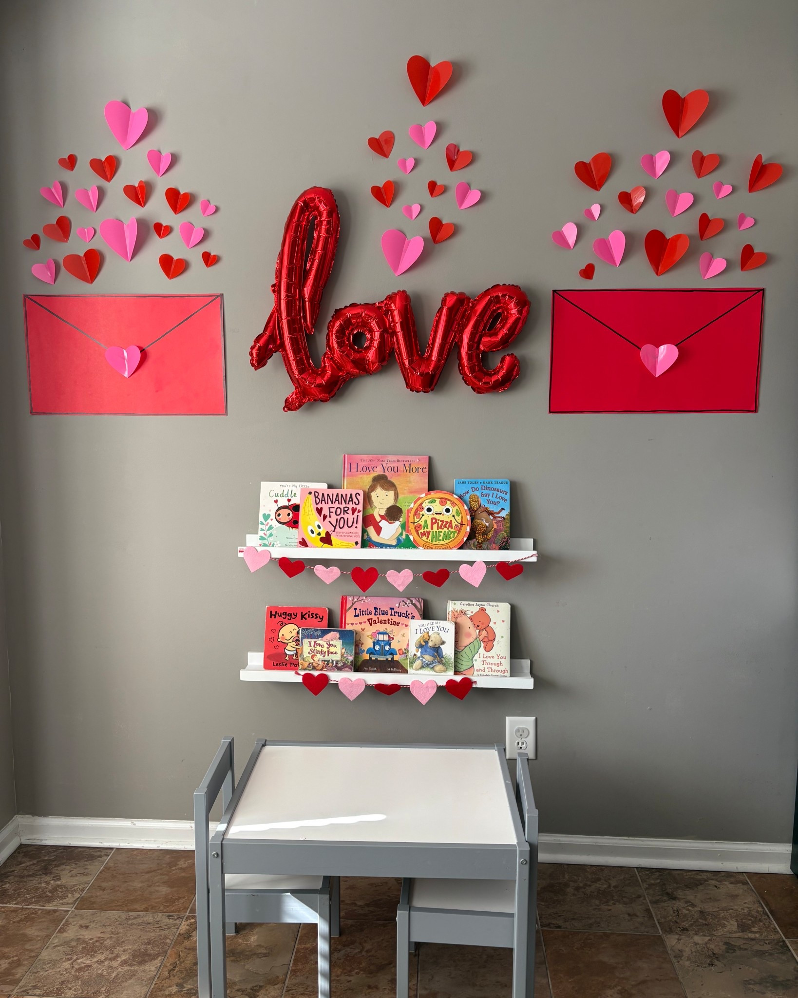 What a fun project! I love a good theme wall, so I decided to start glowing up the playroom bookshelf wall each season! This was such an easy valentines decor to do and below you’ll find some of our favorite valentine’s day kids books! 

#LTKValentine #LTKmomlife #LTKSeasonal