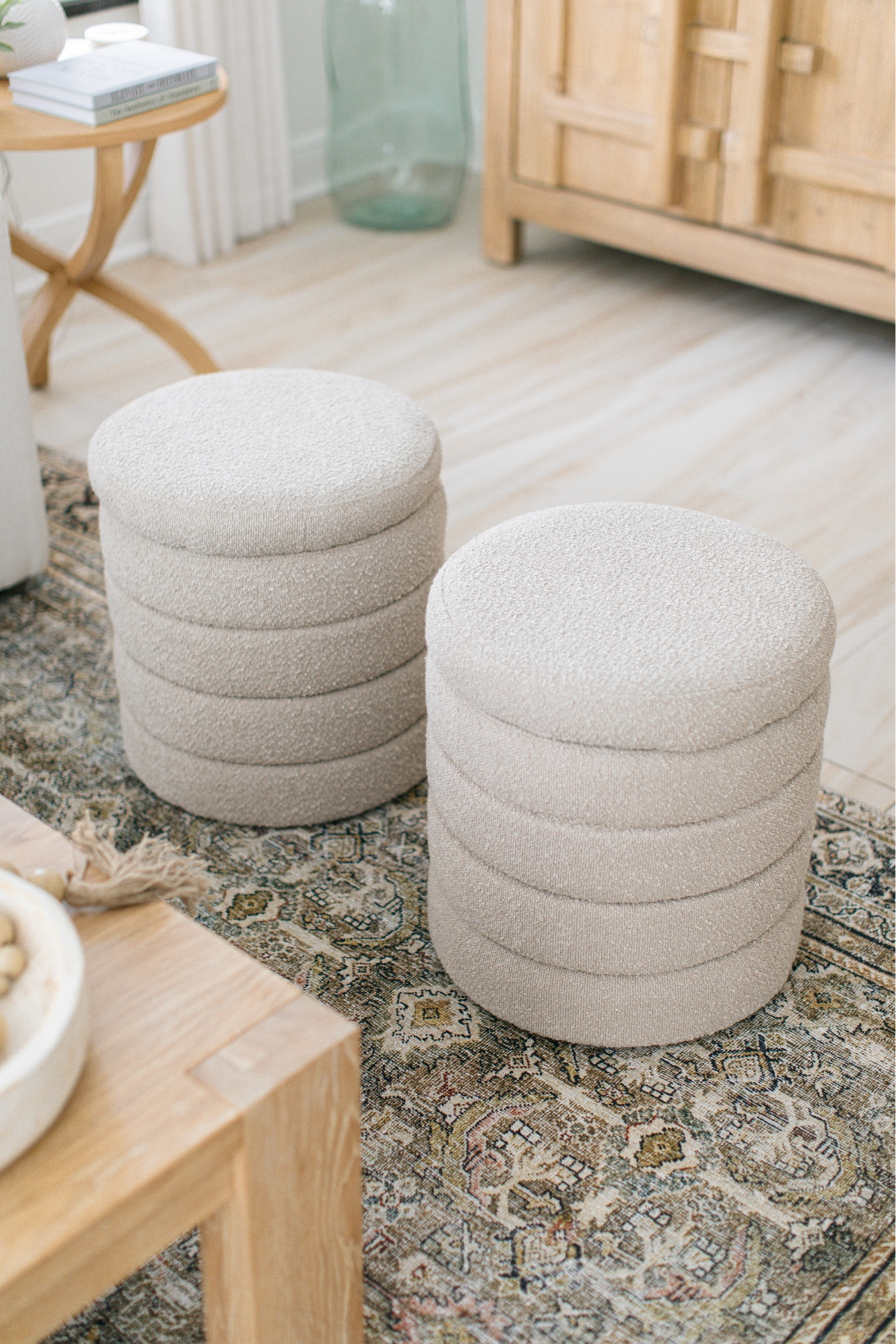 Earthy, organic ottoman pieces for your home! Has storage too! 

#LTKSaleAlert #LTKHome #LTKFindsUnder100