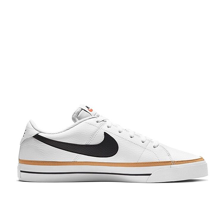 Nike Court Legacy Sneaker - Men's - White/Black - Size 10.5 - Court | DSW