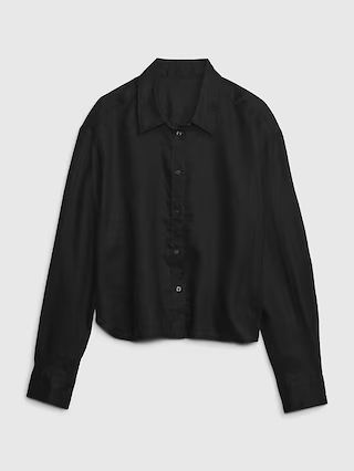 Linen Cropped Shirt | Gap (US)
