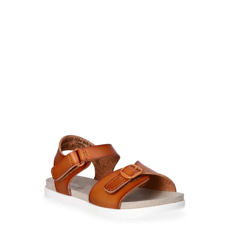 Wonder Nation Toddler Girls Buckle Sandals | Walmart (US)