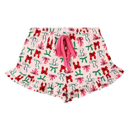 Christmas Ruffle-Trim Pajama Shorts | Five Below