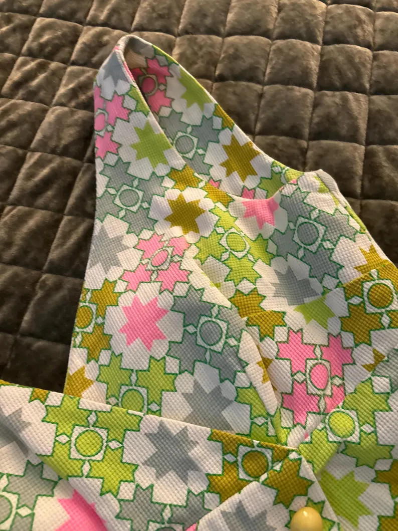 1960s Geometric Swim Dress - Etsy | Etsy (US)