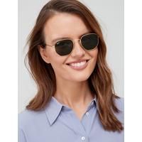 Ray-Ban Hexagonal Sunglasses - Gold | Very (UK)