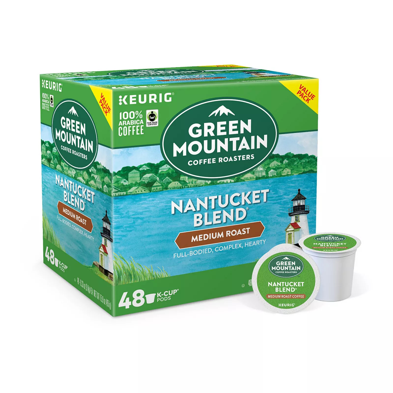 Green Mountain Nantucket Blend Coffee, Keurig® K-Cup® Pods, Medium Roast - 48-pk., Multicolor | Kohl's