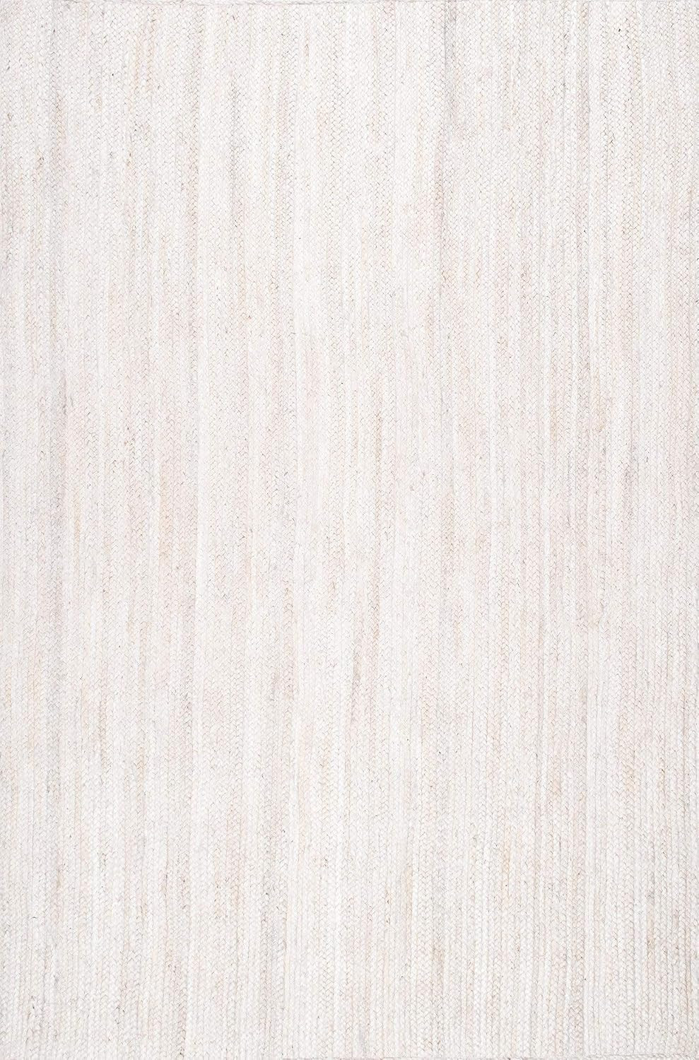 nuLOOM Rigo Hand Woven Jute Area Rug, 6' Round, Off-white | Amazon (US)