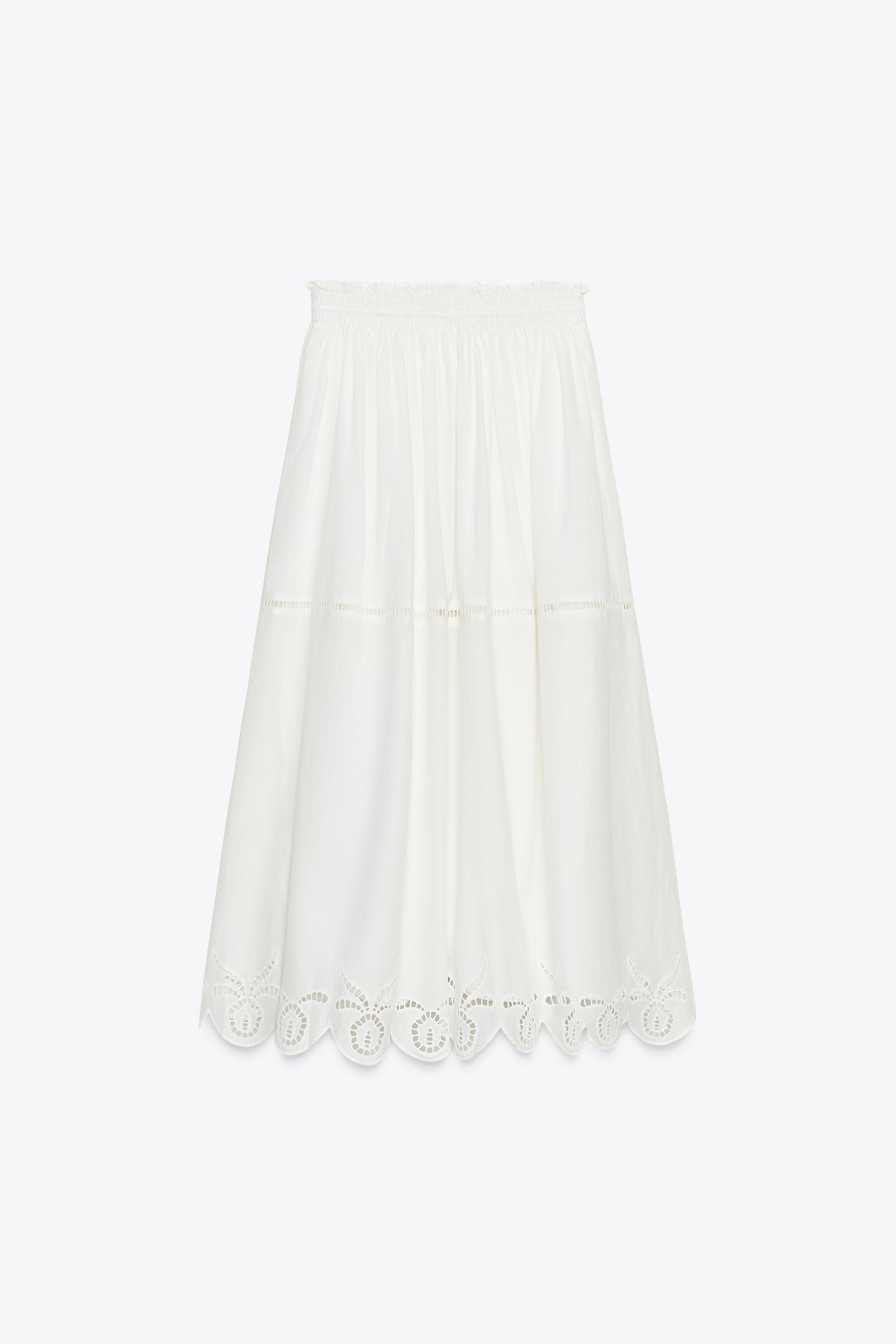 EMBROIDERED LONG SKIRT ZW COLLECTION | Zara US