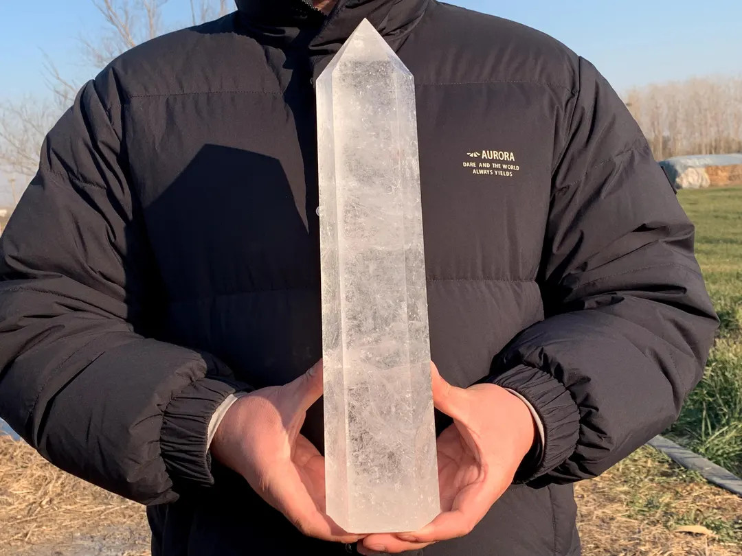 Natural Clear quartz Crystal Obelisk,Crystal Tower,Wand Point Reiki Healing Crystal Gifts Random ... | Etsy (US)