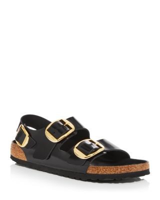 Women's Milano High Shine Big Buckle Sandals | Bloomingdale's (US)