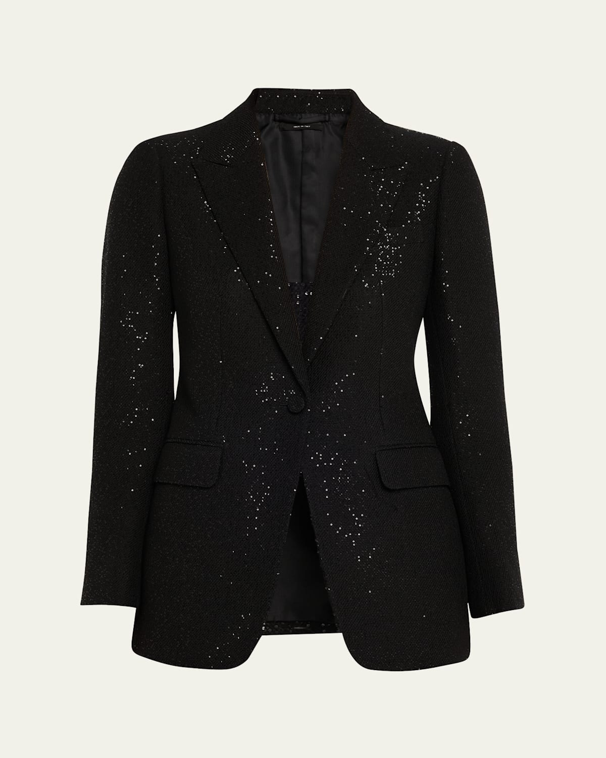 Sequined Single-Breasted Blazer Jacket | Bergdorf Goodman
