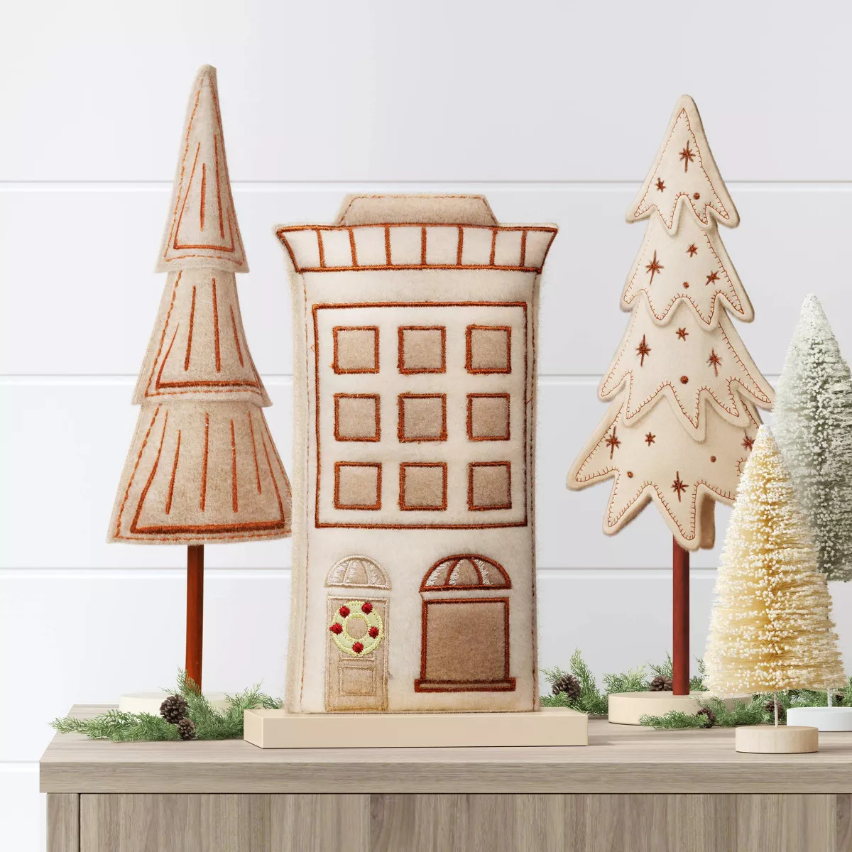 Fabric Christmas Village Building - Wondershop™ Beige | Target