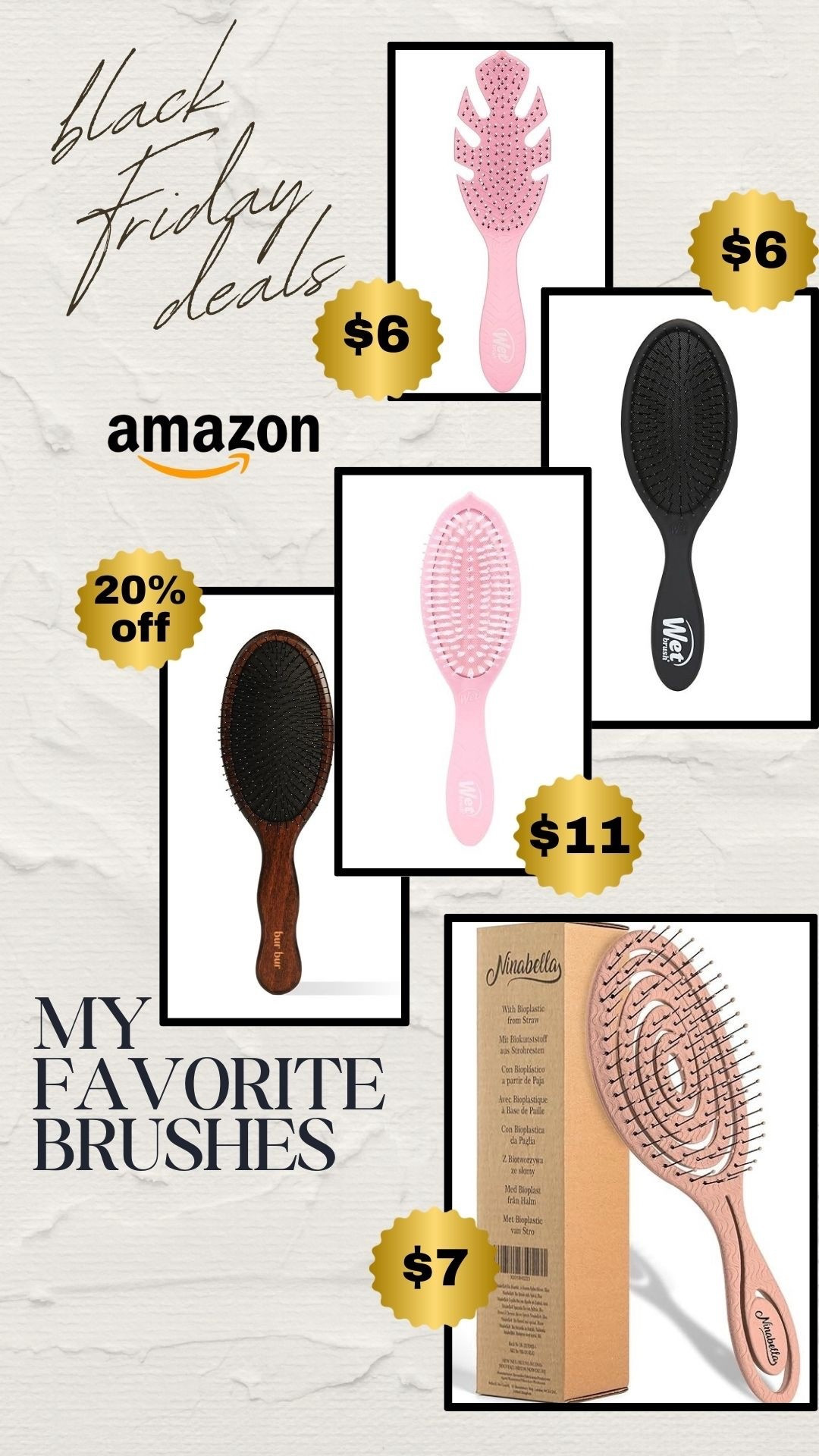 My favorite hair brushes on sale for Black Friday! 

#LTKBeauty #LTKSaleAlert #LTKCyberWeek