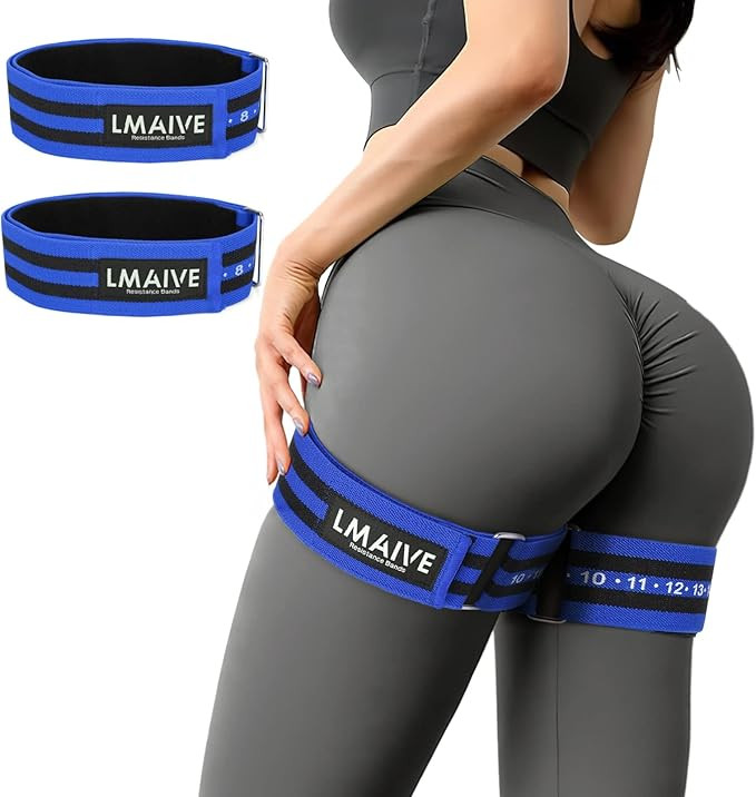 LMAIVE BFR Booty Workouts Bands for Women Glutes, 2 Pcs Occlusion Bands, Blood Flow Restriction B... | Amazon (US)