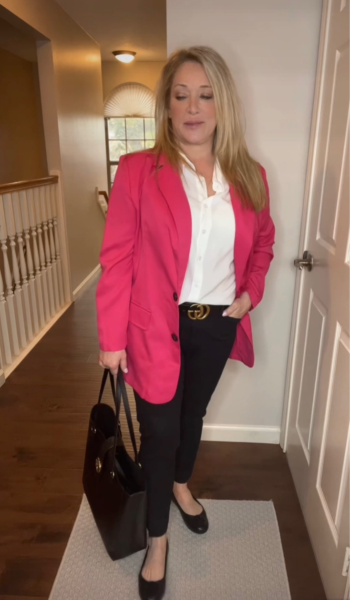 Casual work wear
For reference button up shirt size XLg, pants, size 8, jacket size  XLg 


#LTKU #LTKshoecrush #LTKitbag