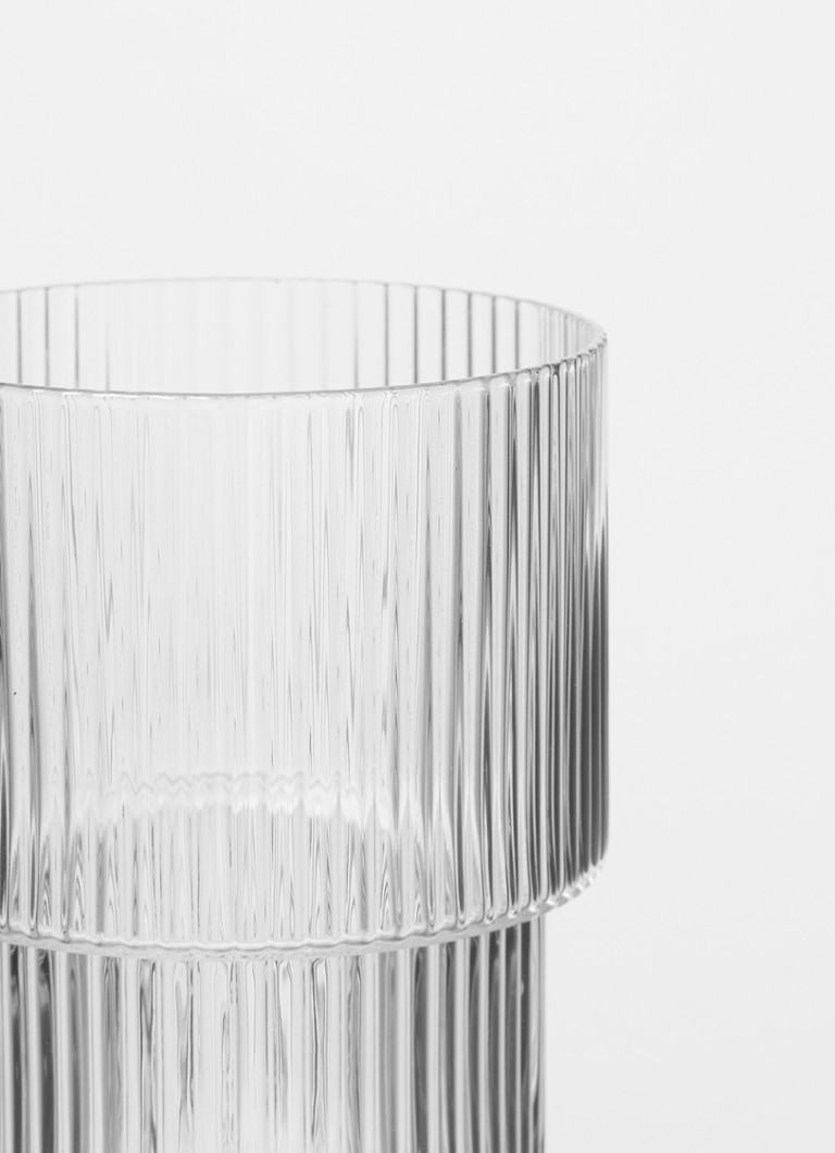 ferm LIVING Ripple waterglas set van 4 • Transparant • de Bijenkorf | De Bijenkorf (NL)