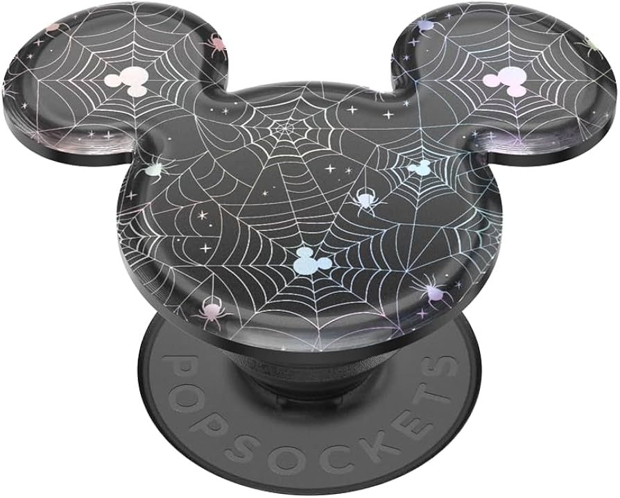 POPSOCKETS Phone Grip with Expanding Kickstand, Disney - Earridescent Glitter Mickey Cobweb | Amazon (US)