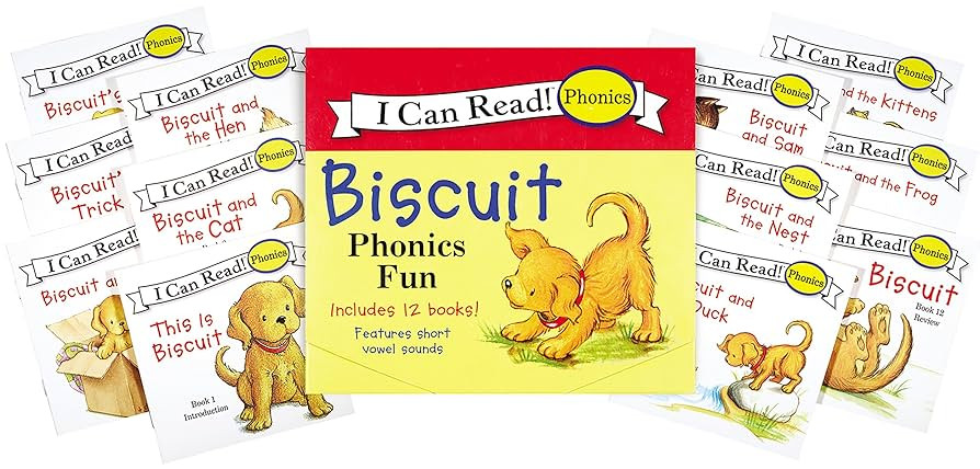 Biscuit 12-Book Phonics Fun!: A Box of 12 Mini-Books Featuring Short and Long Vowel Sounds | Amazon (CA)