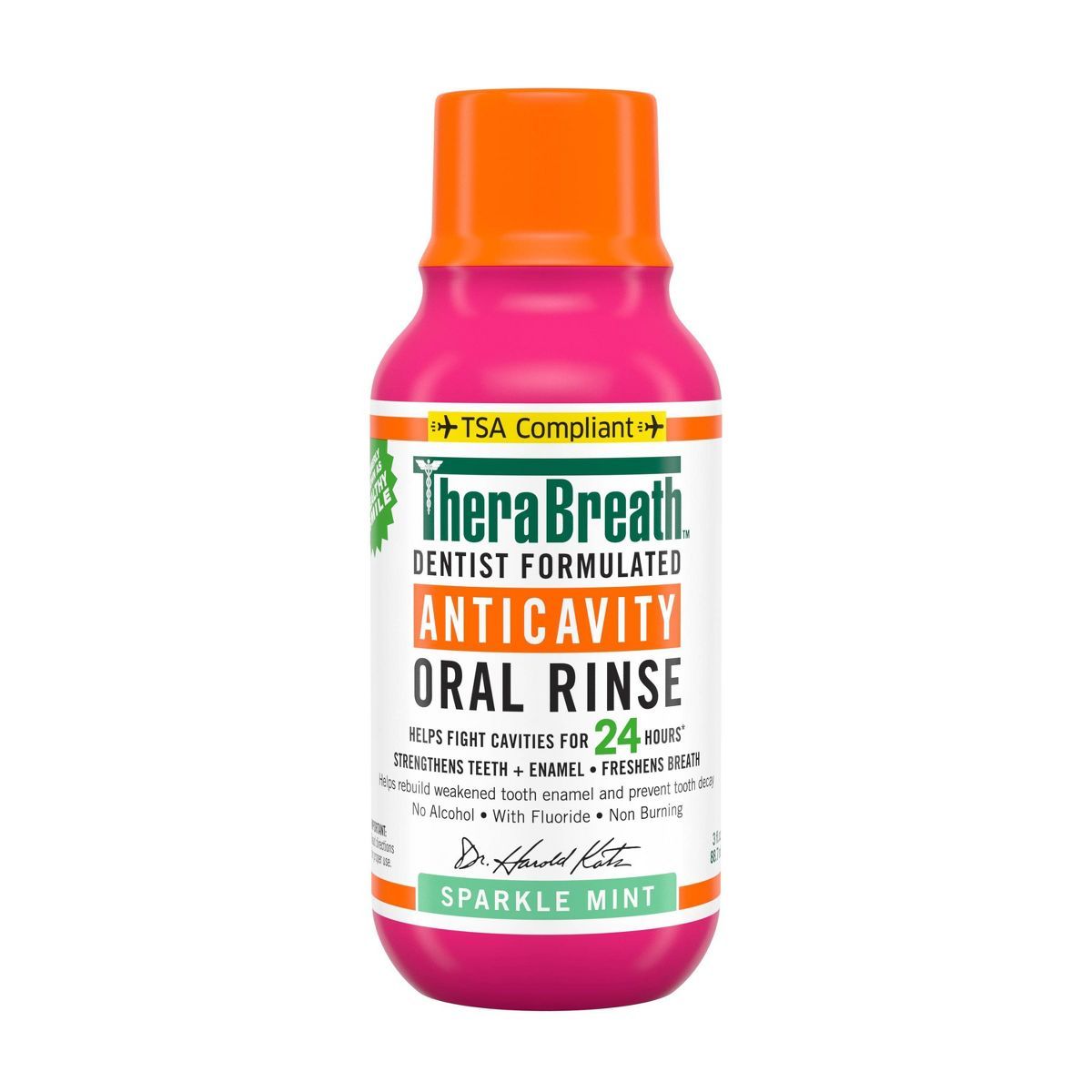 TheraBreath Anticavity Mouthwash Sparkle Mint - 3oz | Target
