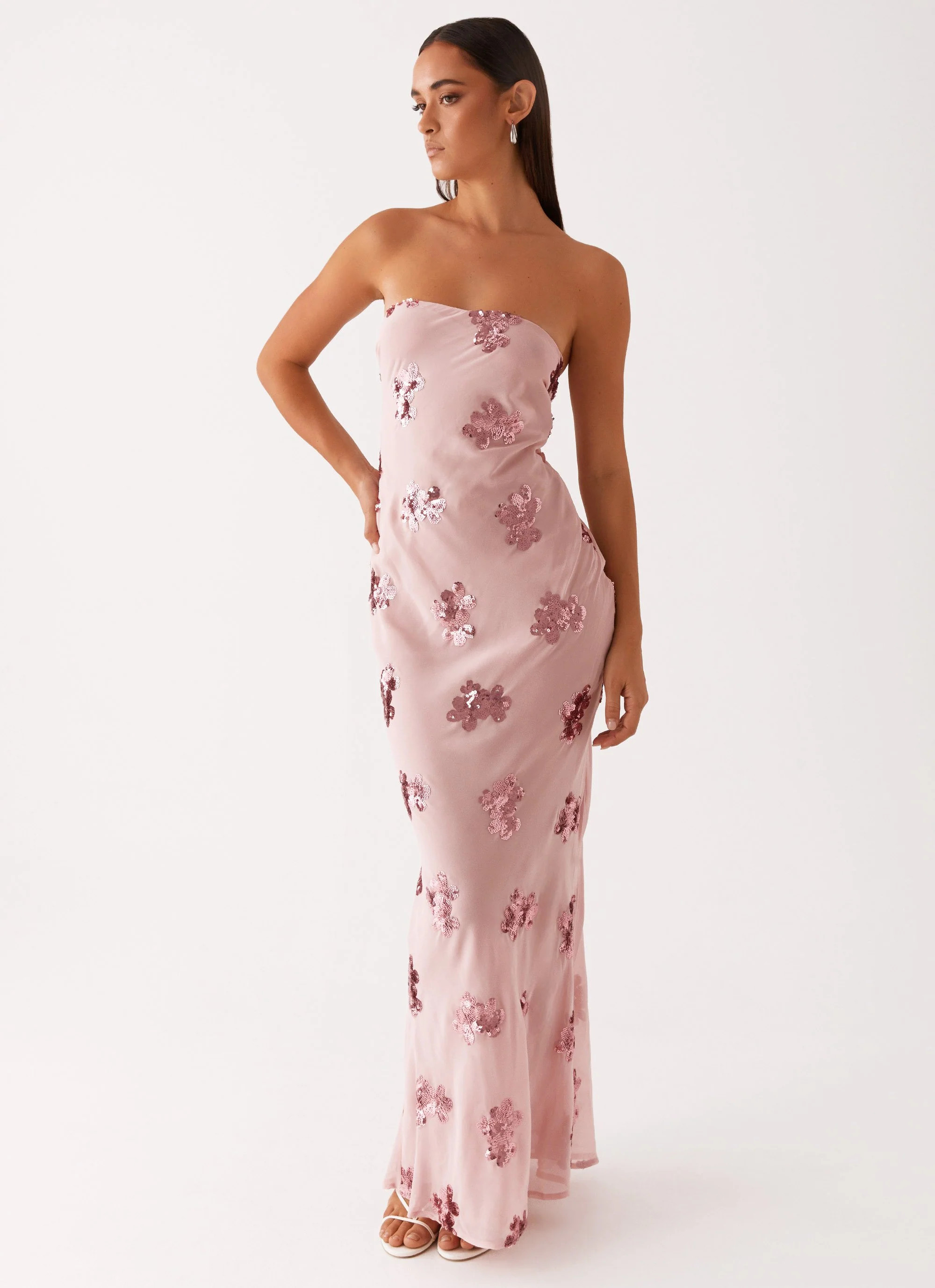 Sweet Escape Sequin Maxi Dress - Baby Pink | Peppermayo (Global)