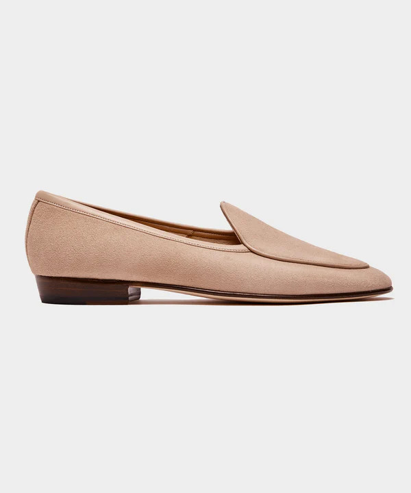 Baudoin & Lange Exclusive Sagan Classic Loafer Albatre Suede | Todd Snyder