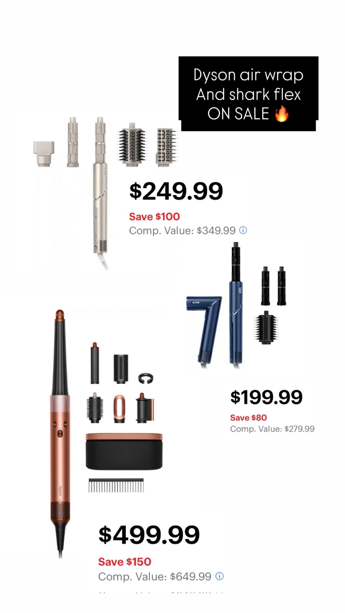 Dyson airwrap and shark flex style on sale! 

#LTKgrwm #LTKValentine #LTKSaleAlert