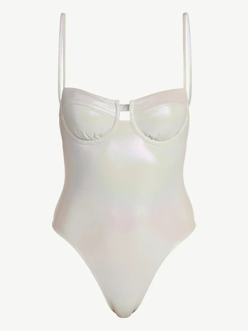 No Boundaries Underwire One-Piece Swimsuit, Women's XXS-XXL | Walmart (US)