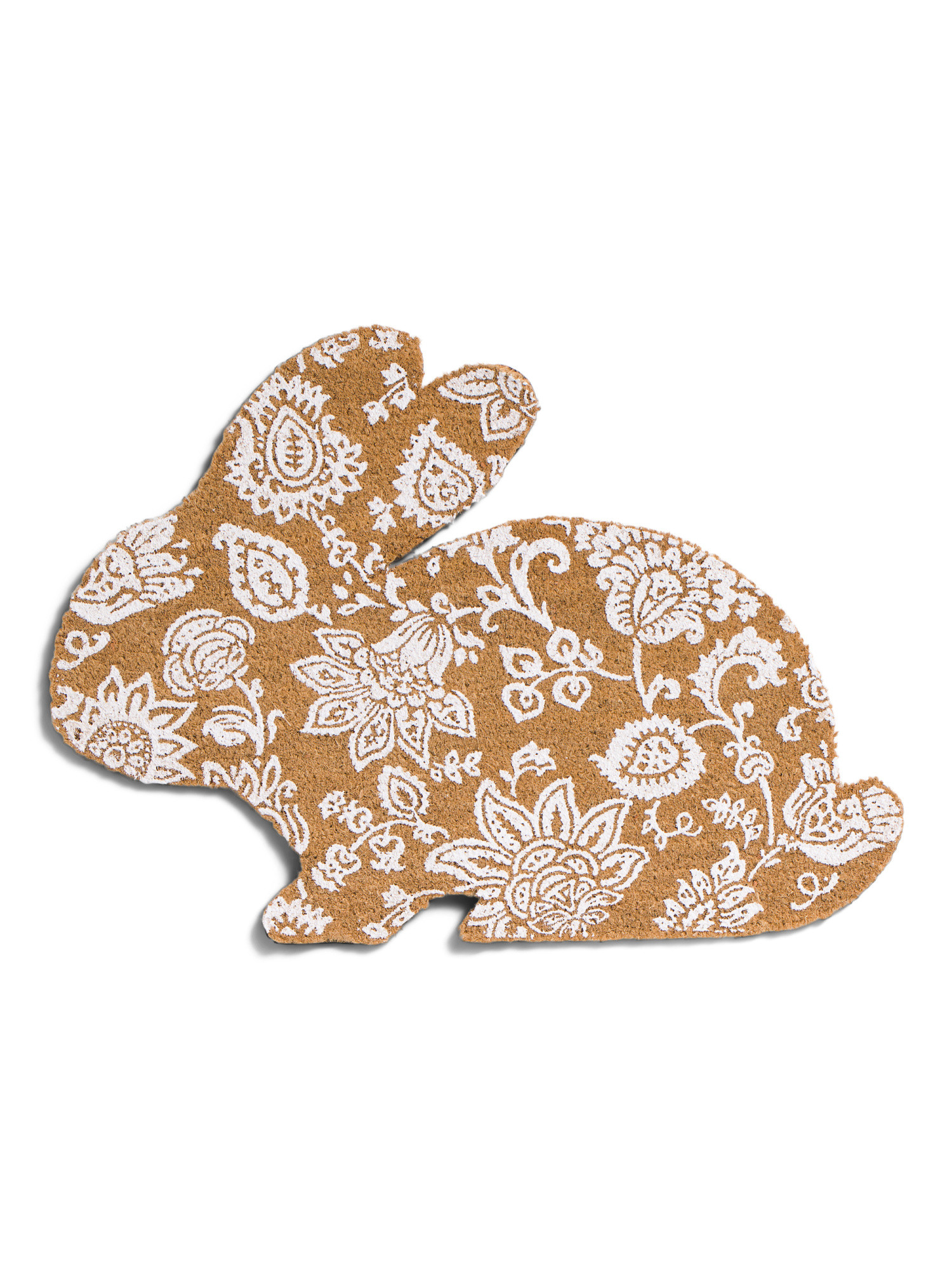 20x34 Bunny Shaped Floral Doormat | TJ Maxx