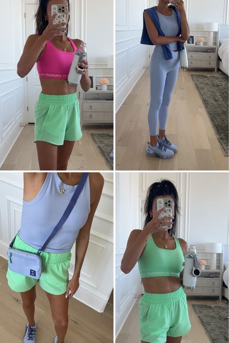 Mother’s Day gift idea - bright and pastel athleisure 🩷 loving these bright colored shorts and leggings for spring and summer! Obsessed with mixing & matching the bright colors ✨

Mother’s Day gift idea, Mother’s Day, cute running shorts, pastel leggings, bright green sports bra, hot pink sports bra, gift for her, mom gift, friend gift, sister gift, under armor, running shorts, running sneakers, Christine Andrew 

#LTKGiftGuide #LTKfindsunder100 #LTKfitness