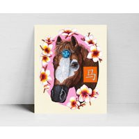 Year Of The Horse Art Print, Print, Chinese Zodiac, Fine Art, Horoscope, Horses | Etsy (US)