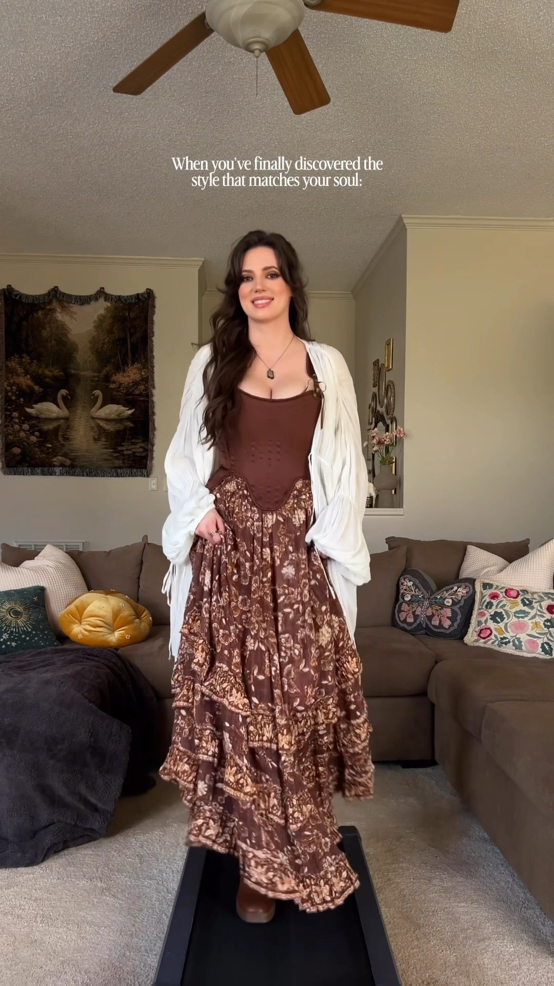 When your whimsical soul finally matches your style. ✨🤎

Exact Black paisley skirt is in my march highlights on IG! 

#LTKSeasonal #LTKootd