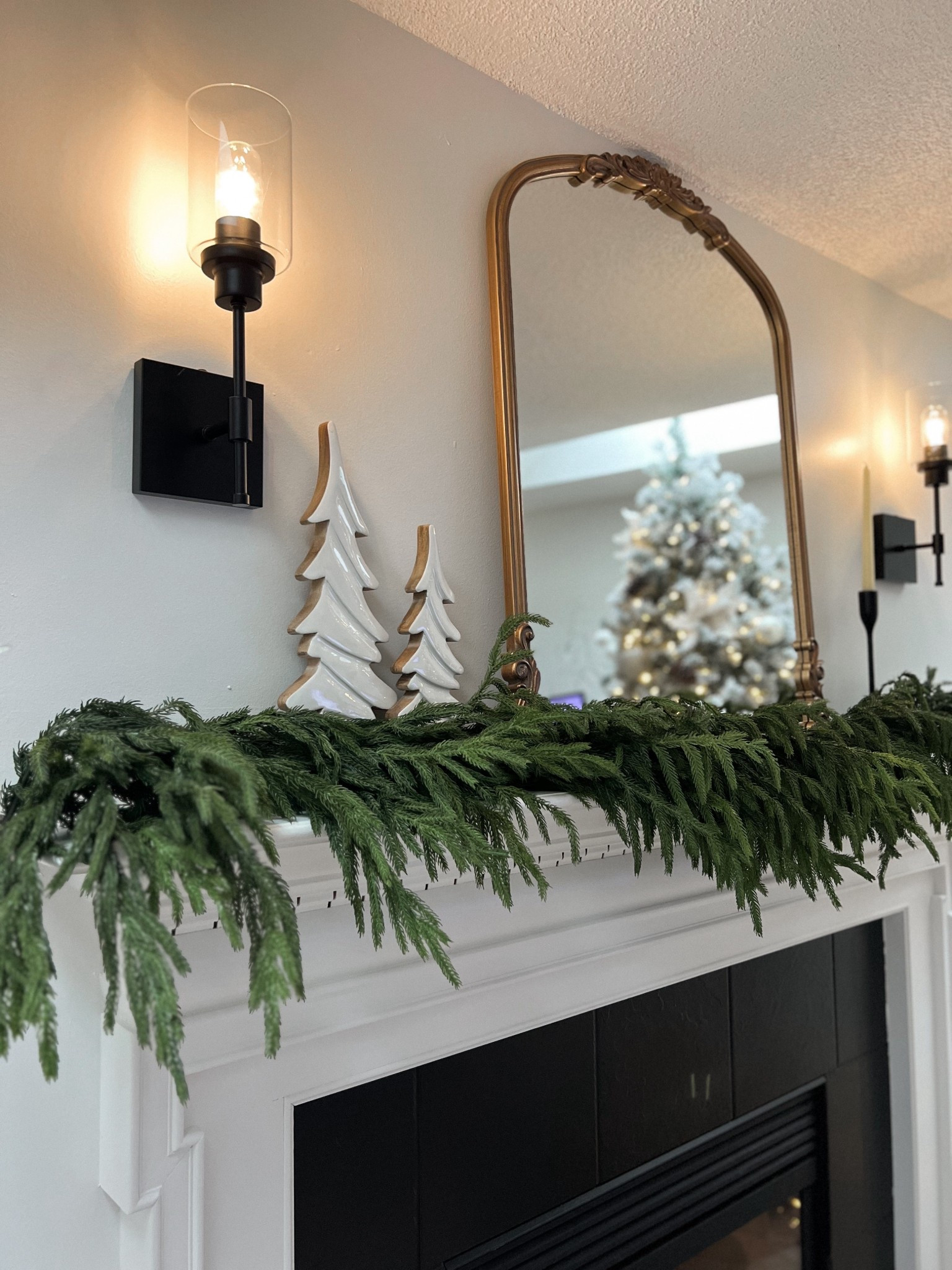 Christmas Tree garland that lasts years and the quality is SOOO worth the splurge 🤍 holds up for years! @afloral Get it now before holiday season is in full swing! 

#LTKHoliday #LTKSeasonal #LTKHome