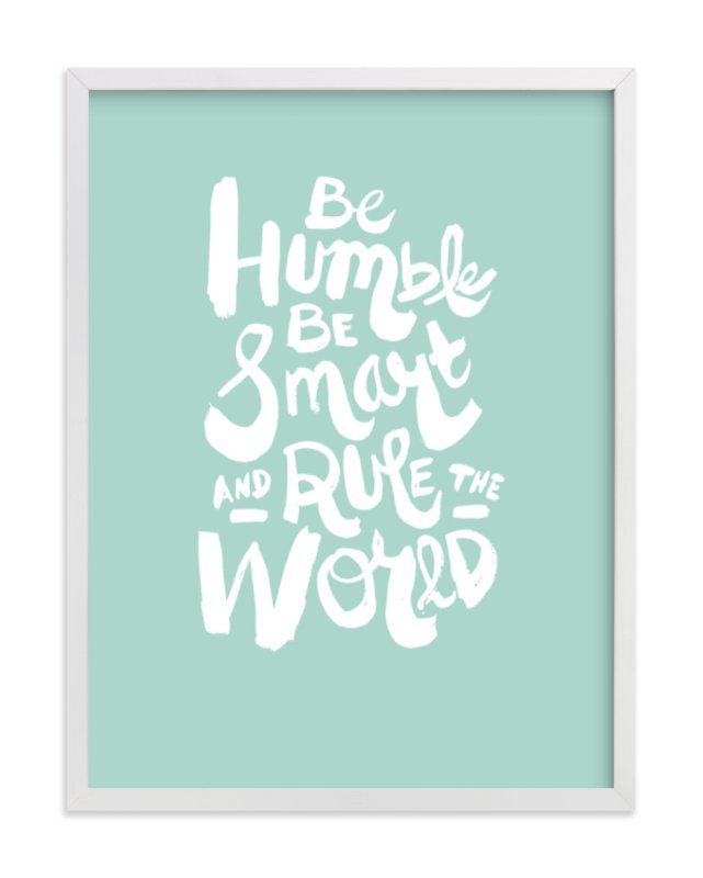 "Humble World" - Graphic Limited Edition Art Print by Heather Francisco. | Minted