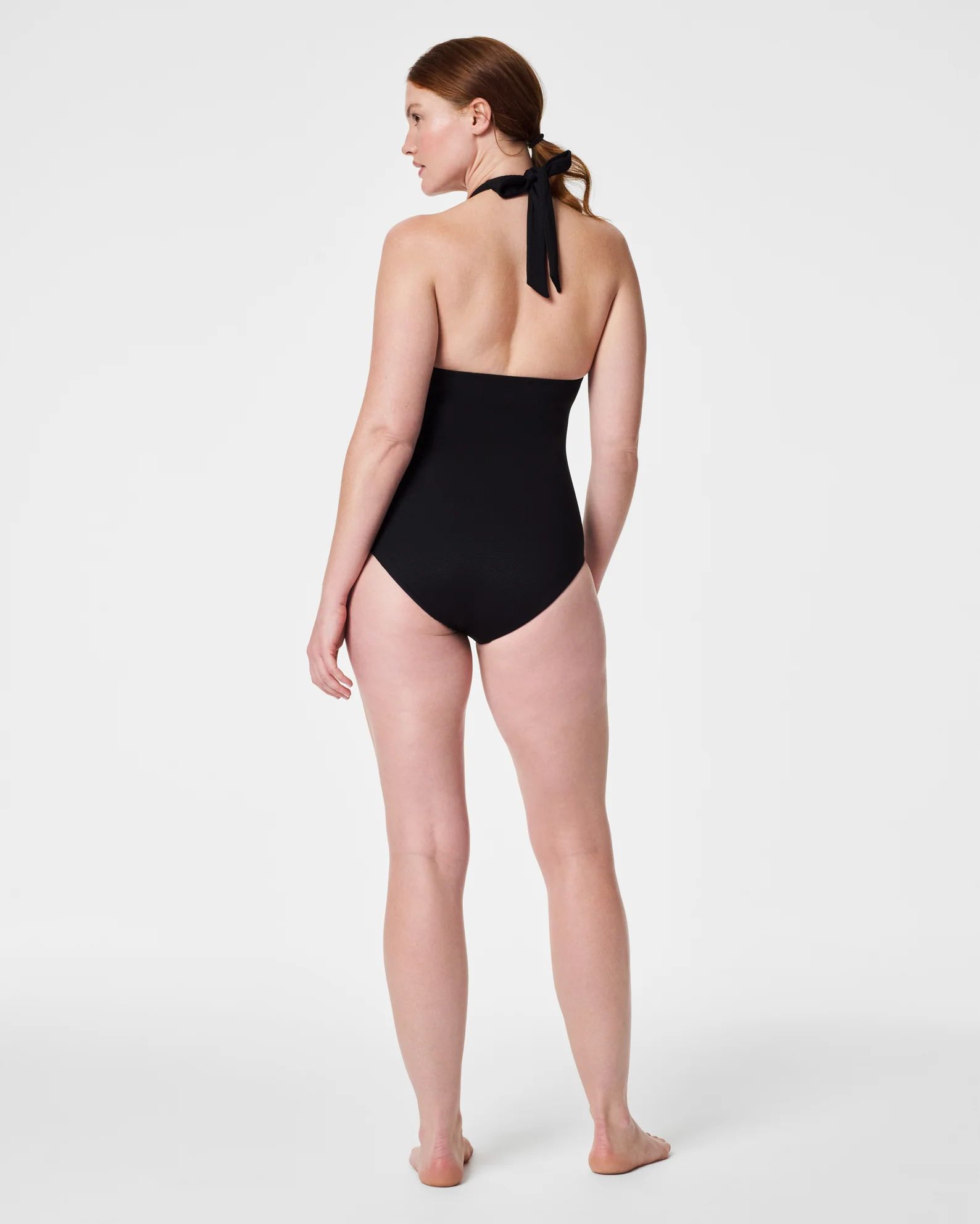 Pique Shaping Halter One Piece, Full Bust Support | Spanx