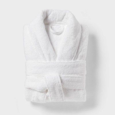 Spa Plush Bath Robe S/M White - Threshold™ | Target