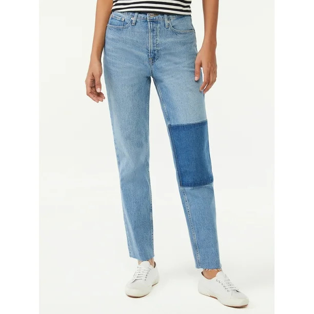 Free Assembly Women's Super High Rise Straight Jeans | Walmart (US)