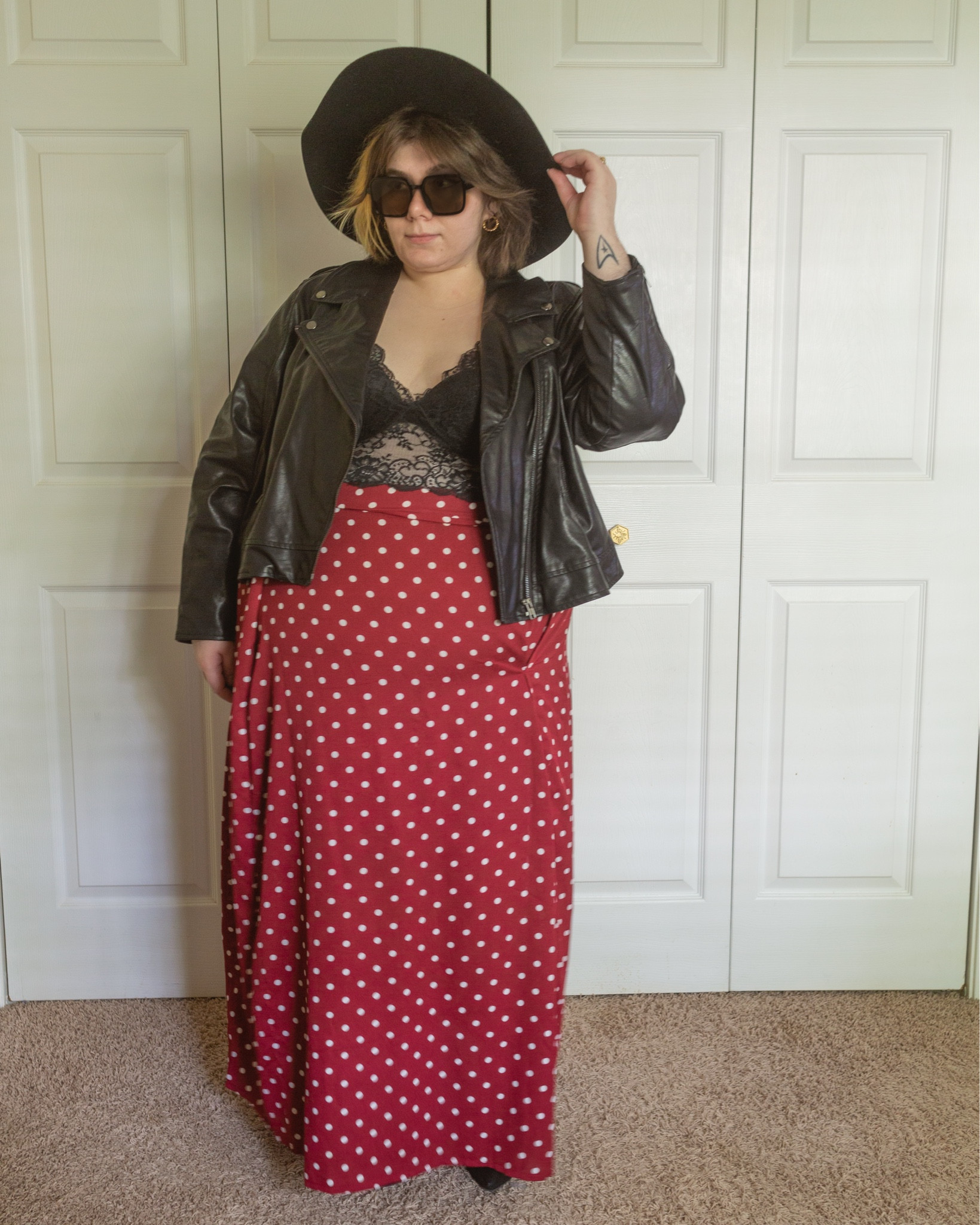 Plus size early fall layered leather jacket outfit

#LTKSeasonal #LTKcurves #LTKstyletip