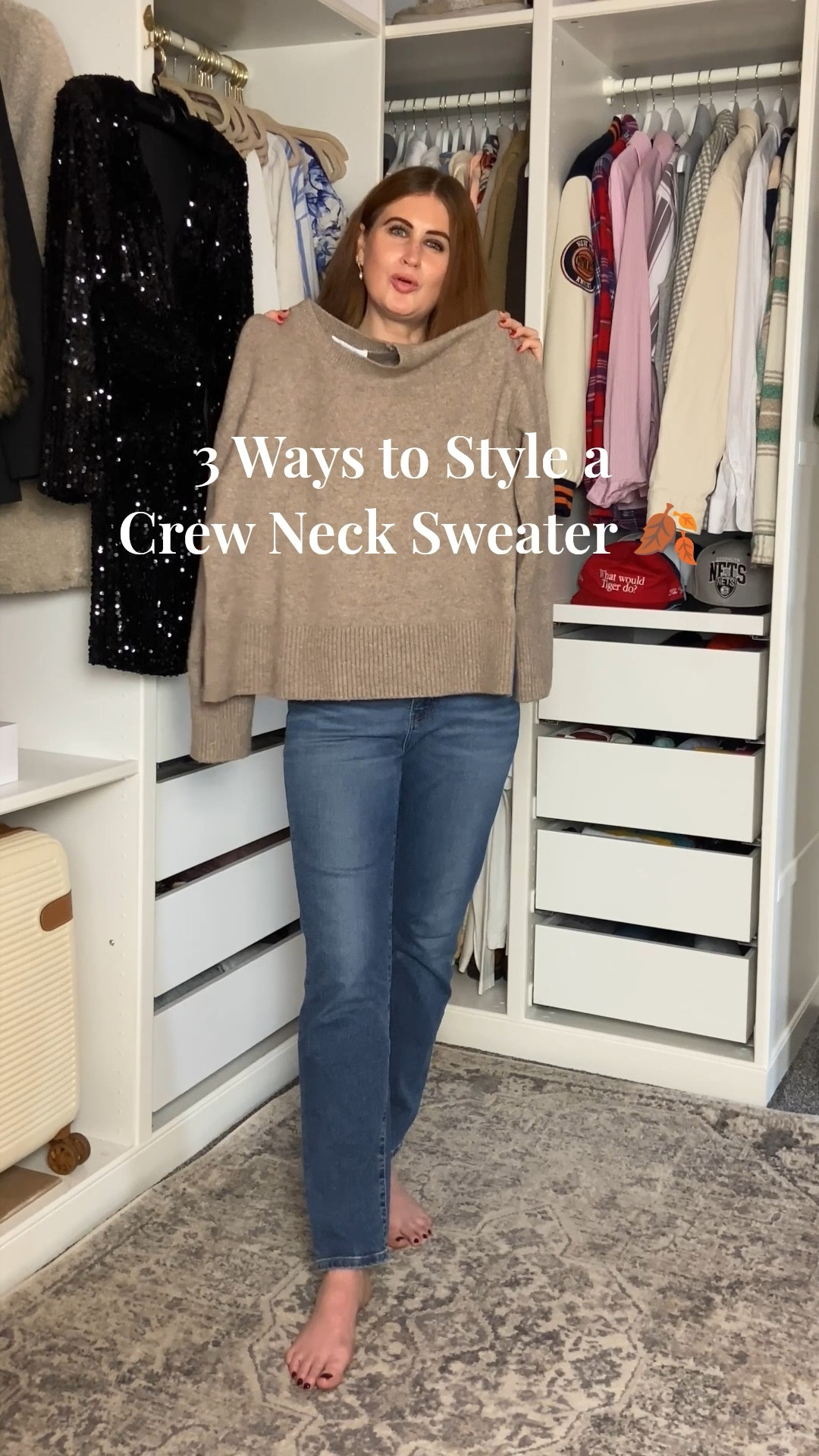 If you’re building your autumn capsule, this dark beige crew neck from & Other Stories is such a timeless essential. I styled it three easy ways to show just how versatile it is from relaxed weekends to office-ready looks. It’s soft, beautifully made, and comes in several gorgeous colors, so it’s one you’ll reach for year after year. I’ve also linked affordable alternatives for everything, so you can recreate each look no matter your budget. 🤎🍂 #LTKAutumn autumn outfits, crew neck sweater

#LTKSeasonal #LTKStyleTip #LTKOver40