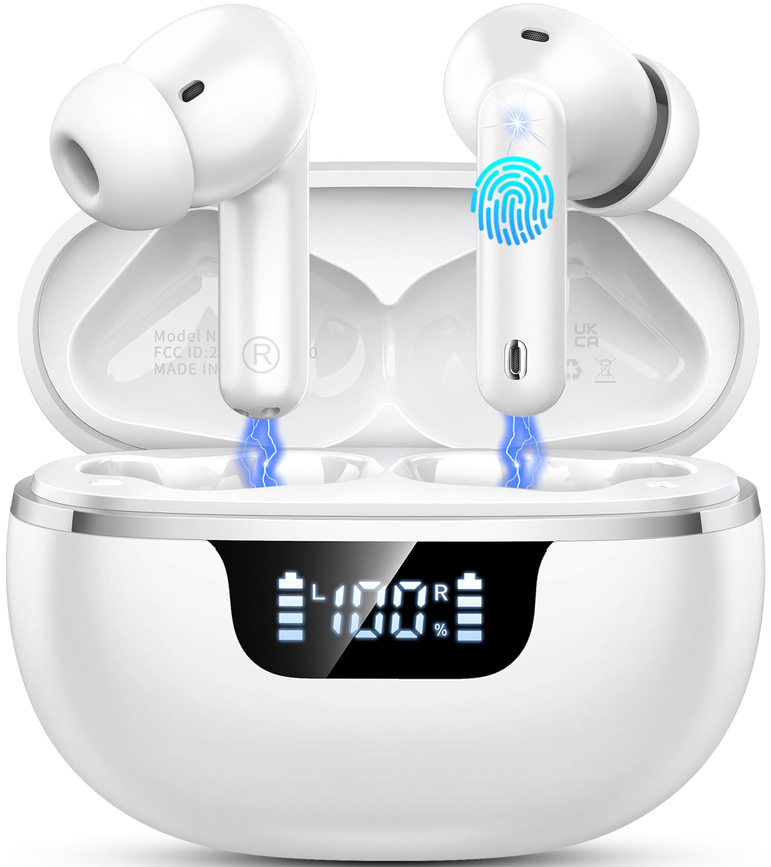 Earbuds Wireless Bluetooth 5.4 Headphones Noise Cancelling, 40H Playtime Bluetooth Ear bud with D... | Amazon (US)