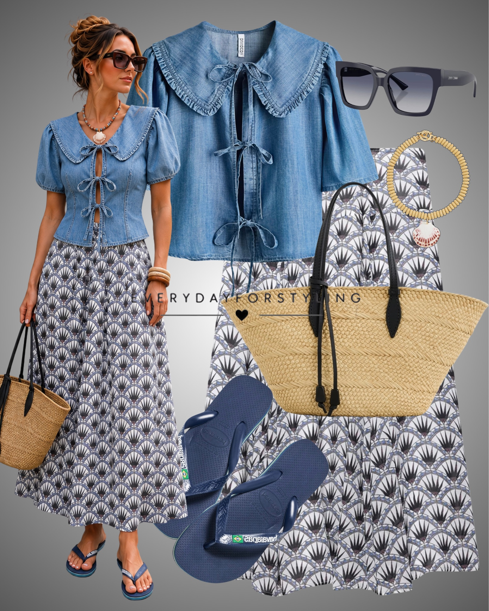 Pretty denim meets effortless elegance🌸💙

Denim top, printed skirt, bow tops, denim outfit ideas, denim dress outfit, denim midi dress, denim skirt outfit, denim jeans outfit, denim shorts outfit, white tank outfit, casual summer outfits, everyday denim style, chic denim fashion, effortless summer looks, blue denim aesthetic, vacation outfit ideas, timeless wardrobe essentials, classic casual outfits, denim capsule wardrobe, everyday outfit inspiration, women’s denim fashion, summer denim trends, denim styling ideas


#LTKSaleAlert #LTKTravel #LTKootd