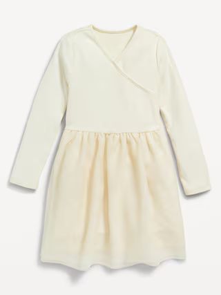 Fit &amp; Flare Wrap-Front Tutu Dress for Toddler Girls | Old Navy (US)