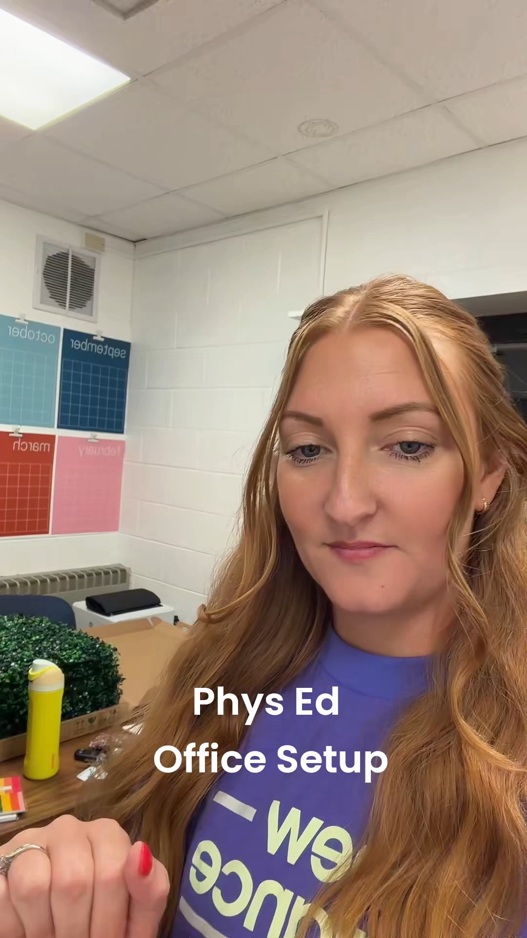 Setting up my PE office! I love how it’s coming out! 

#coach #physed #office #decor