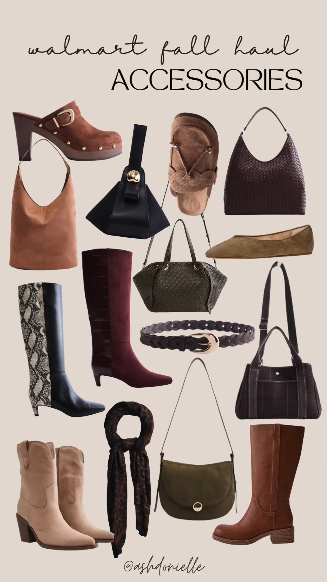 Walmart fall accessories I love! Boots, flats, bags, and more! So affordable and great quality - a lot are on sale! 

 