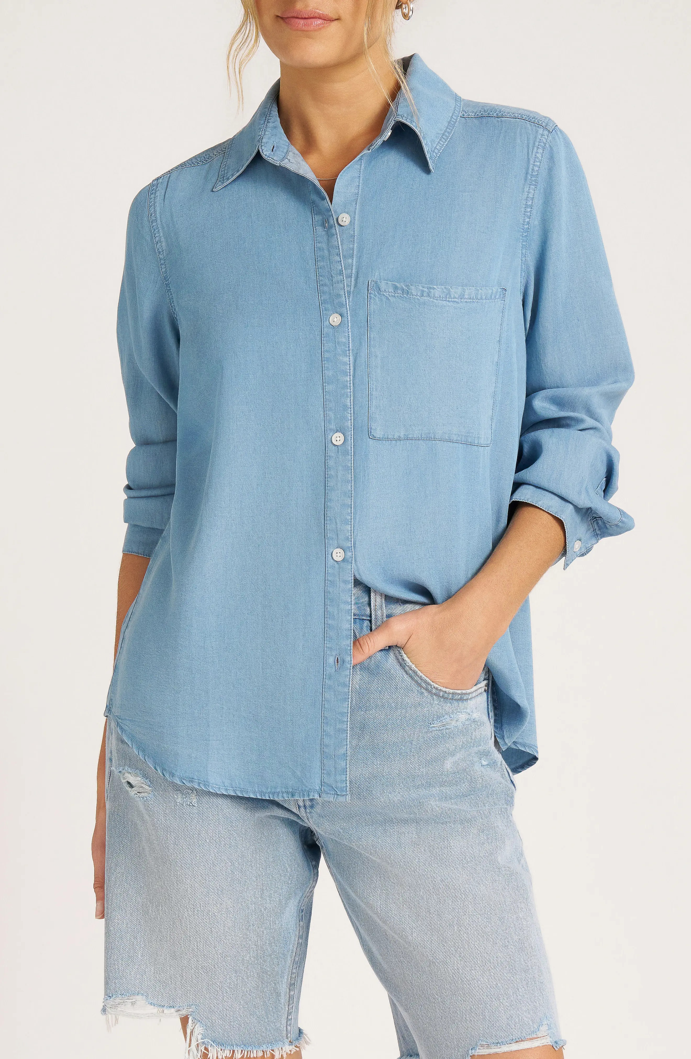 Blake Chambray Button-Up Shirt (Women) | Nordstrom | Nordstrom
