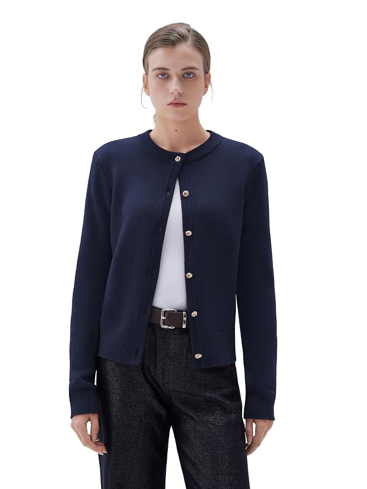 SUUKSESS Women Chunky Cashmere Cardigan Sweaters Trendy Fall Fashion Button Up Long Sleeve Knit O... | Amazon (US)