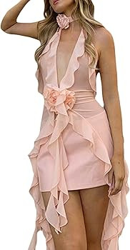 SOLILOQUY Women Sheer Mesh Tank Tops 3D Flower Ruffle Tassel Crew Neck Sleeveless Vests Summer Y2... | Amazon (CA)