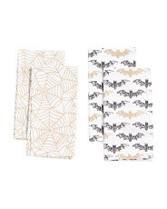 Set Of 4 Spooky Block Print Napkin Pack | Marshalls