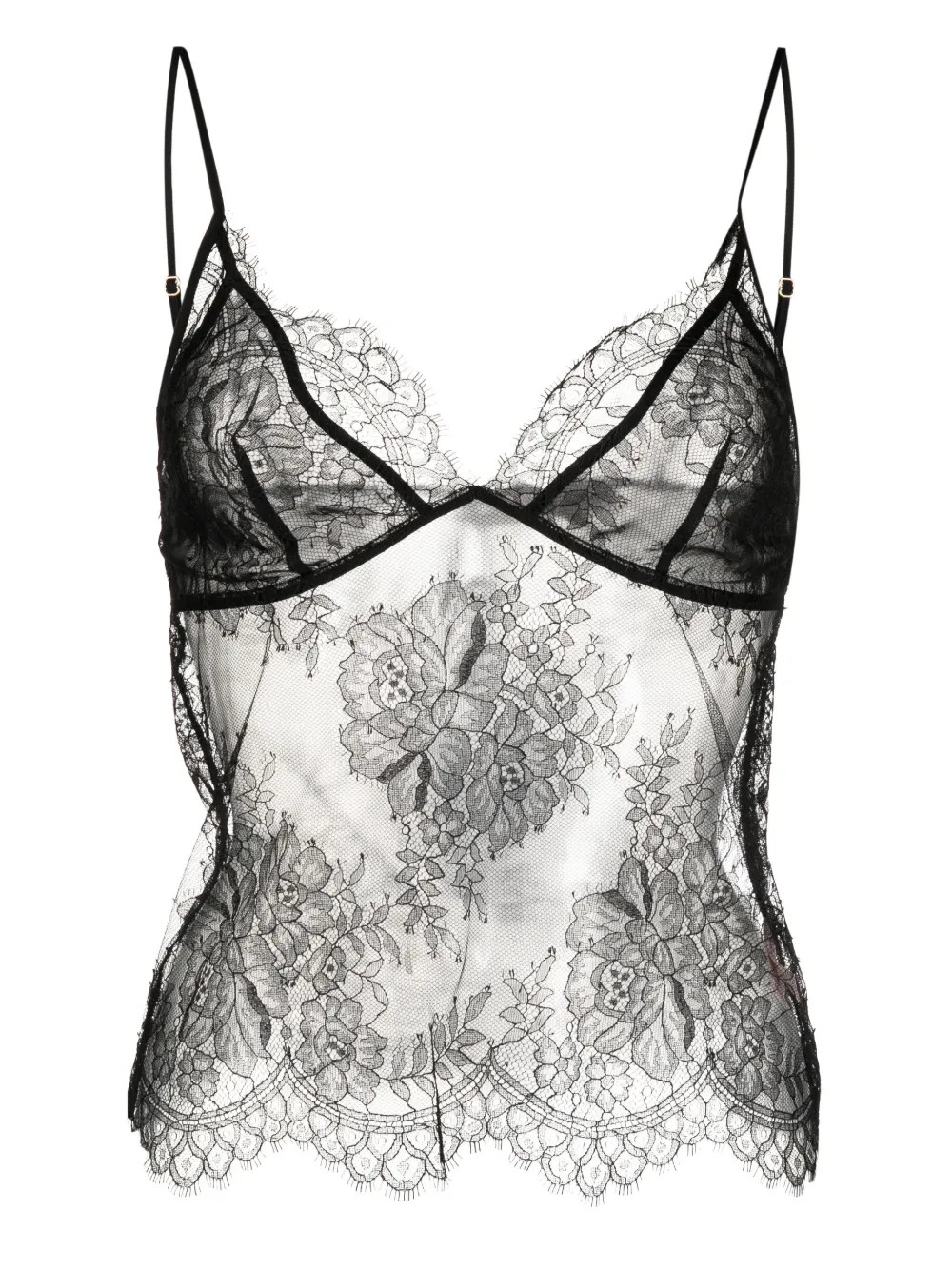 Agent Provocateur Kiya Laced Pyjama Top - Farfetch | Farfetch Global