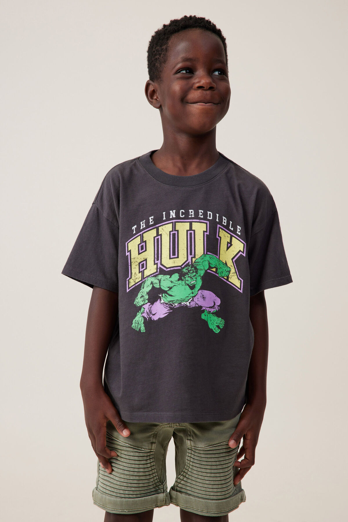Hulk License Drop Shoulder Short Sleeve Tee | Cotton On (US)