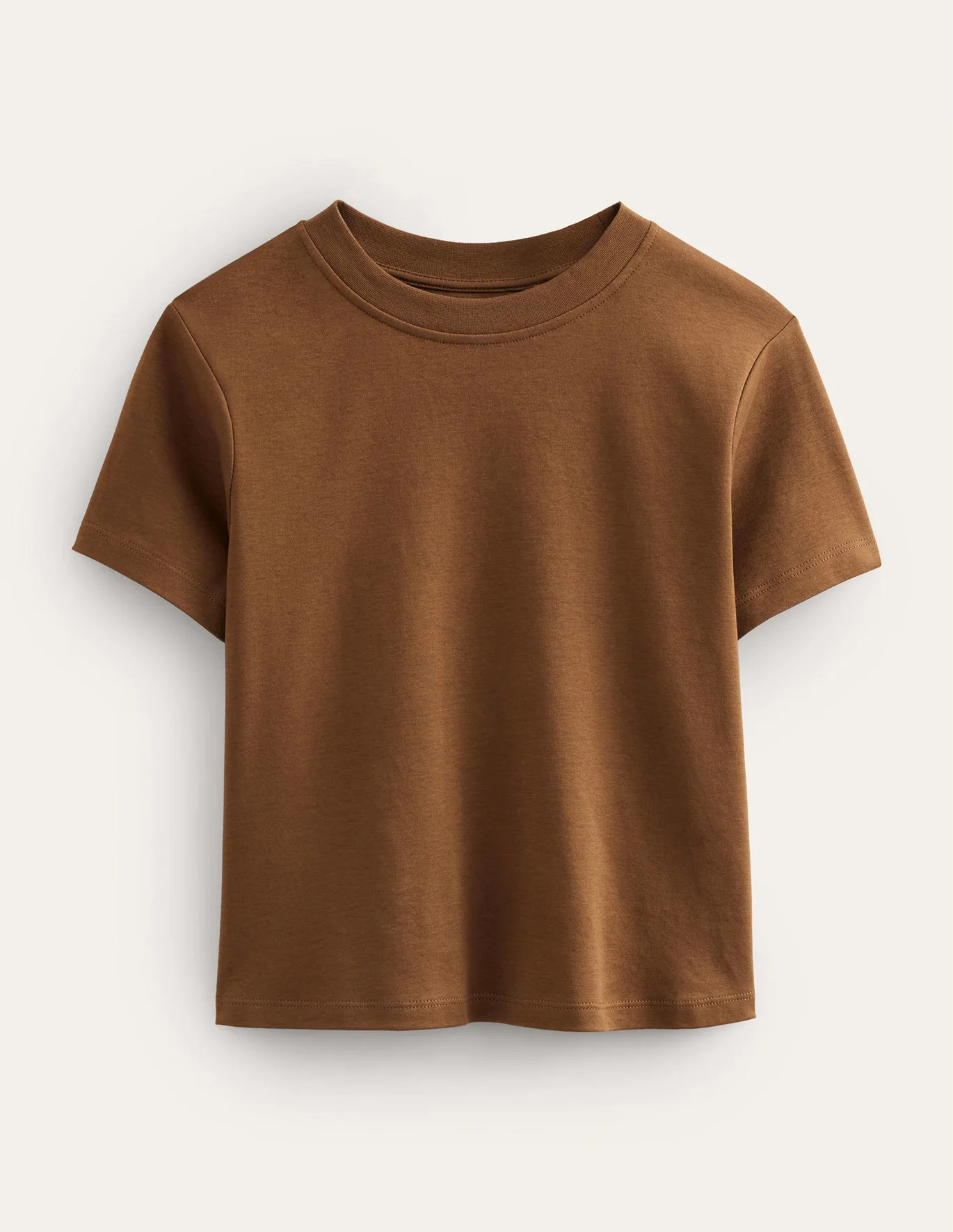 Cropped Cotton T-Shirt | Boden (US)